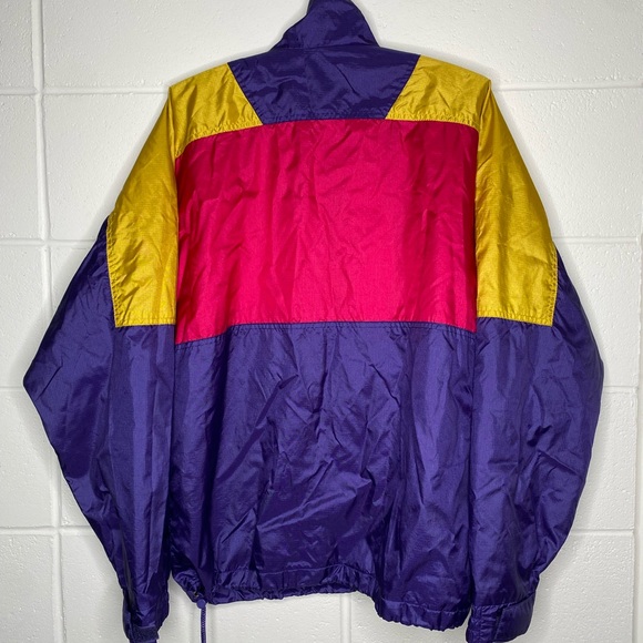 VTG 80s Colorblocked Windbreaker - Picture 4 of 7